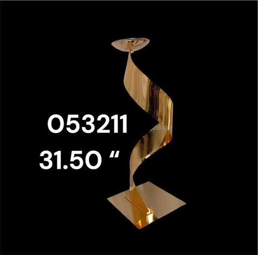 Gold S Shape Flower Stand