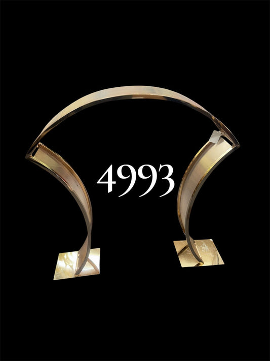 Gold Curved Top Wedding Arch Set